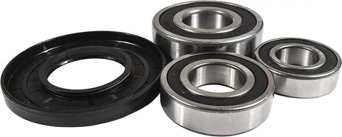 Heavy Duty Washing Machine Bearing And Seal Kit For Whirlpool Duet Front Load Drums with three greased bearings and a rubber ring.