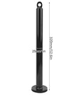 Heavy-Duty Barbell Loading Pin For DIY Gym 250 Lb Capacity 12.6 Inch Steel Rod with dimensions shown