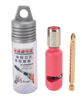 Power Assisted Electric Wire Stripper For 2.5mm Cable with pink cutting tool and storage case, perfect for electricians.