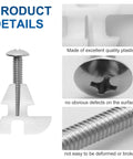 Top Tier Toilet Seat Hardware Kit Built Tough With Rust Resistant Screws And Durable Plastic Nuts close-up of mounting bolt and plastic cap