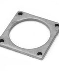Heavy Duty Stainless Steel Threaded Mounting Plate With Precise M4 Screw Holes Rock Solid 39 X 39mm robotics fixing bracket shown at an angle.