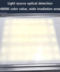 Compact LED Conveyor Belt For Factory Cargo 170X300mm showing 4800K light source for optical inspection area.