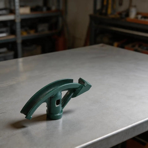 Heavy Duty Manual Pipe Bender For Copper And Aluminum Tubes Carbon Steel on metal workbench, showcasing high hardness steel construction.
