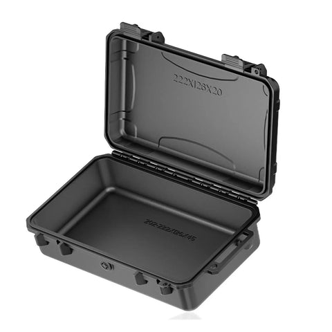 Open Beefy ABS Tool Organizer Box With IP67 Waterproof Rating And Pressure Equalization System showing foam-lined compartment