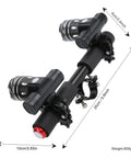 USB Rechargeable LED Headlight For Electric Scooters And Bikes, dual front light with adjustable focus on aluminum bar
