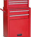 Heavy Duty Rolling Tool Chest With Six Drawers And Detachable Cabinet, Big Capacity Storage, Rust-Resistant Steel, Red