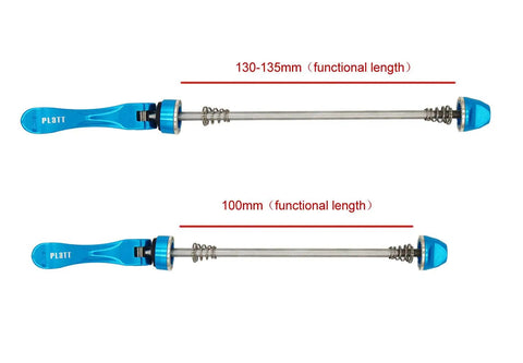 Dope Bike Quick Release Skewers Set For MTB Road BMX Front And Rear Axles 100mm 135mm 120g anodized blue stainless steel