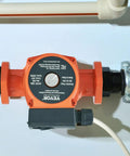 Workhorse Cast Iron Circulation Pump 23 GPM With One Inch NPT Flange Three Speed Settings Silent Runner Hot Water Recirculator top view