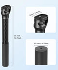 Game Changing Carbon Fiber Gimbal Extension Pole For Dji Rs Stabilizers showing length and adapter; 37.1cm/14.7inch, durable carbon material.