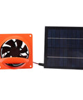 Solar Powered Exhaust Fan Kit With 20W 5V Monocrystalline Panel Round Baffle for Greenhouses RVs and Boats