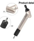 Pro Grade Pneumatic Air Die Grinder Kit spins at 52500 RPM with hardened steel body and ergonomic tip for precision cutting.