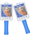 Two Pack Heavy Duty Stretch Wrap Film With Easy Spin Winding Handle And 80 Gauge Self Adhesive Pallet Rolls on display.