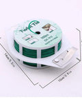 Heavy Duty All Purpose Coated Garden Ties With 328 Feet Of Trimmer Twine For Plant Support And Growth, Durable Green Cable Organizer