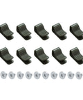 10 Pack Adjustable Snap On Irrigation Clamps With Powder Coated Steel And Silicone Sleeves Drill Free Installation For Raised And Elevated Garden Beds