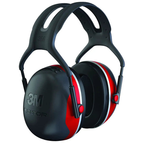 Overhead Hearing Protection Ear Muffs with 28 Decibels NRR for Construction Manufacturing Auto Shop Woodworking Mining And More