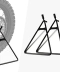 Two Pack Universal Dirt Bike Triangle Stand For 80 To 500cc Motocross Enduro Supermoto Pit Bikes Durable Iron And Aluminum Side Kickstand