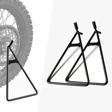 Two Pack Universal Dirt Bike Triangle Stand For 80 To 500cc Motocross Enduro Supermoto Pit Bikes Durable Iron And Aluminum Side Kickstand