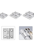 Silver Beefy Butt Hinge For Distribution Box And Electrical Cabinet Doors Built Tough Zinc Alloy Industrial Grade Door Hinge 60X60MM