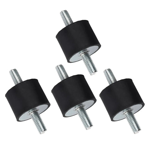 Pack of 4 Anti Vibration Rubber Mount M10 40x30 Shock Damper For Air Compressor, Pump, Motor, And Generator, threaded rubber mounts