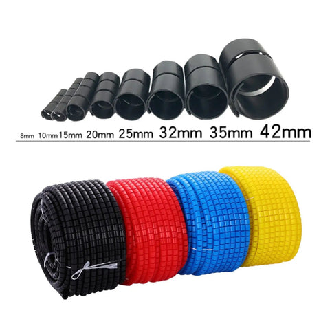 Spiral Cable Wrap Tube 1 Meter Flexible Wire Protector Organizer For 8 10 15 20 25mm Cables Reusable Green Sleeve Dope Way To Tidy