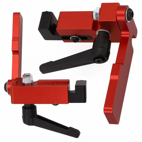 DIY Ready Heavy Duty T Slot Miter Track 75 Type in aluminum, showing metal corner brackets for table saw CNC woodworking