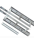 Heavy Duty Telescoping Folding Hinge With Self Locking Bracket And Hydraulic Cushion For Fold Flat Tables components showing steel arms and springs.