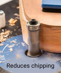 Slick Compression Flush Trim Router Bit With Top And Bottom Bearings to Nail Every Seam on Plywood, Melamine, and Laminate.