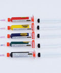 Must Have Pro Grade Five Color UV Curable Solder Kit With Five Needles And Five Plastic Tube Pistons For PCB Protection
