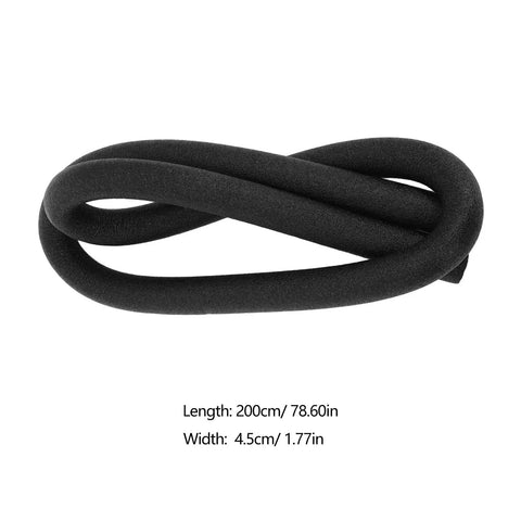 Top Shelf Black Foam Backer Rod And Gap Filler for Expansion Joints and Cracks shown in a loop, 200cm long and 4.5cm wide.