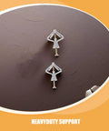 50 Piece Drywall Anchors Kit With Screws Plastic Butterfly Anchors Beefy Heavy Duty For Hollow Walls installation example