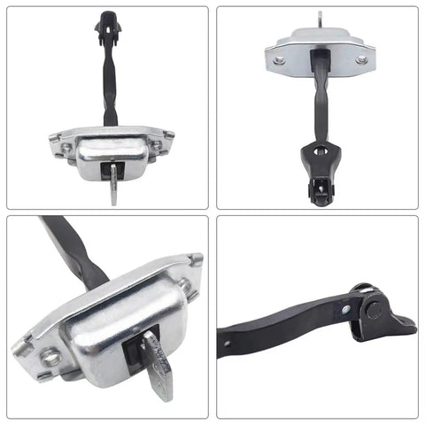 Toyota Front Door Hinges Kit For Corolla Matrix Prius 2003 To 2009 With Check Strap Stopper, metal construction close-up.