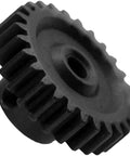 Close-up of metal 27T pinion gear from Metal 44T Differential Gear Reduction Set And 27T Pinion Gear With 12T Drive Shaft Bearing For WLtoys 144001