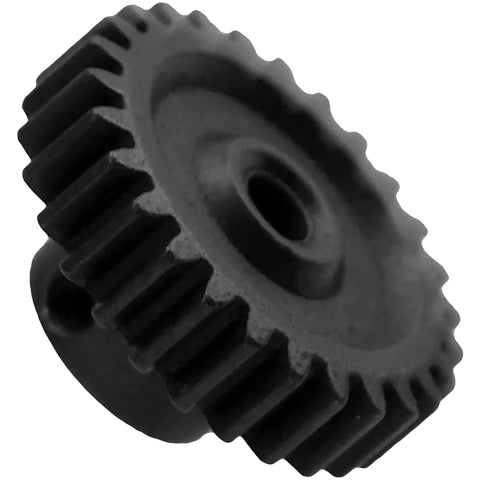 Close-up of metal 27T pinion gear from Metal 44T Differential Gear Reduction Set And 27T Pinion Gear With 12T Drive Shaft Bearing For WLtoys 144001