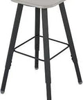 Alphabetter Stool For Stand-Up Desk With Adjustable Height Increments Of 1.25 In, Sturdy Steel Base, Beige Seat, Black Frame