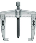 Close-up of a metal external puller from the Inner And Outer Puller Set in a Handy Tin Box, 11 Piece Kit with extractors, 12-46 mm inside.
