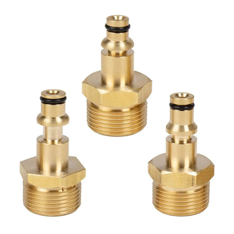 Solid Brass 6X Hose Diverter Repair Kit Adapter For Lavor High Pressure Washer Converts M22 Female To Quick Connect, brass fittings