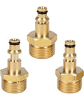 Ditch The Leak With These Solid Brass Quick Connect Hose Fittings For Your High Pressure Washer And Garden Tools. Heavy Duty Repair Kit That Snaps On Easy To Fix Broken Ends, No Tools Needed And Built Like A Tank To Survive Rough Washdowns Any Day. Brass M22 quick connect hose fittings, male threaded repair adapters