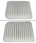 Mitsubishi Engine And Cabin Air Filter Kit For Lancer And Outlander Models 2013 To 2024, front and back view of filters