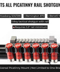 Side Saddle 12 Gauge Shotgun Shell Holder For Picatinny Rails Carries Up To Six Shells Quick Access Shell Carrier displayed