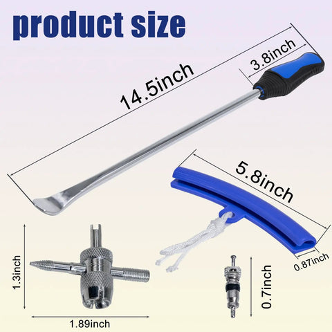 14.5 Inch Steel Tire Spoons Tire Changing Kit For Motorcycle Dirt Bike Lawn Tractor Bicycle And More Includes 3 Tire Removal