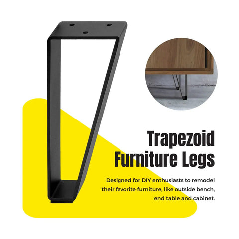 8 Inch Solid Steel Furniture Legs Set Of 4 Matte Black Finish For DIY Makeovers Of Sofas Tables Cabinets And TV Stands Heavy Duty Load Bearing