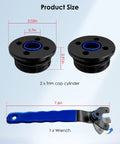 Suzuki Trim Cylinder End Cap Kit With Wrench And O Ring Seals 2 Piece Set For 4 Stroke Outboard Motors 115HP To 300HP Fits 140HP 150HP 175HP 200HP 250HP 300HP Models, product size diagram
