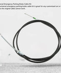 Universal Parking Brake Cable Kit ABS Plastic 108in length emergency handbrake cable assembly for custom car and truck fitment.