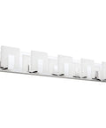 Five Light Dope Modern LED Bathroom Vanity Light Up And Down Wall Fixture in Acrylic and Stainless Steel Chrome Finish Over Mirror