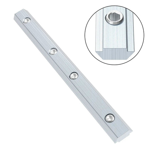 Beefy M5 Straight Line Connectors Kit For 20 Series Aluminum Extrusion Profiles with carbon steel nickel plated brackets visible