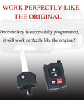 Key Fob Remote Replacement For Mazda MX 5 Miata Mazda 3 And Mazda 6 2006-2015 with pre-installed battery and electronics