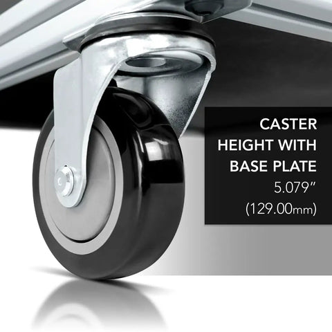 Smooth Rollin 4 Inch ESD T Slot Mount Swivel Caster With Reliable Locking Brake Heavy Duty Polyurethane Wheel For Workbench And Utility Cart Built Tough 350 Pound Load Rating For Garage Projects