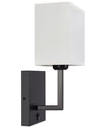 Hardwired Modern White Fabric Wall Sconce Dual Switch On Off Indoor Lighting For Bedroom Living Room Reading Fireplace