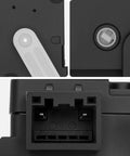 Close-up of Plug And Play HVAC Air Door Actuator For Hyundai Elantra 2001 2006, Tucson 2005 2009, Tiburon 2003 2008 Replacement.