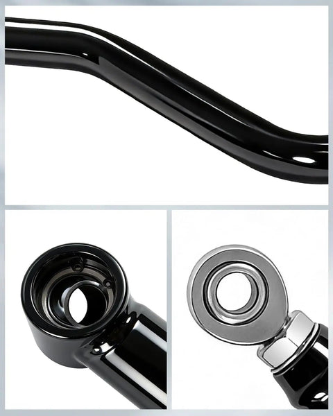 Rear Radius Arm For RZR XP 1000 And 4 XP 1000 2014-2023 And XP Turbo 16-21 High Clearance Boxed Rear Radius Rods With Adjustable Heim Joints DOM Steel Tubing black steel arm